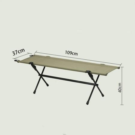 Mobilier d'extérieur sur mesure Chaise de jardin moderne en aluminium Tabouret double pliant et portable
