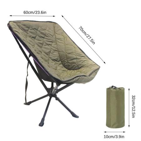 Housse de chaise de camping moderne et chaude pour l'hiver, douce et épaisse, écologique. 