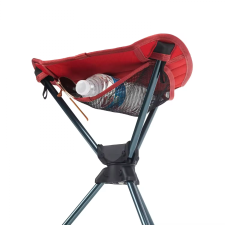Tabouret de camping portable, compact et léger, pivotant à 360°, en tissu Oxford 600D et aluminium.