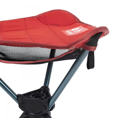Tabouret de camping portable, compact et léger, pivotant à 360°, en tissu Oxford 600D et aluminium.