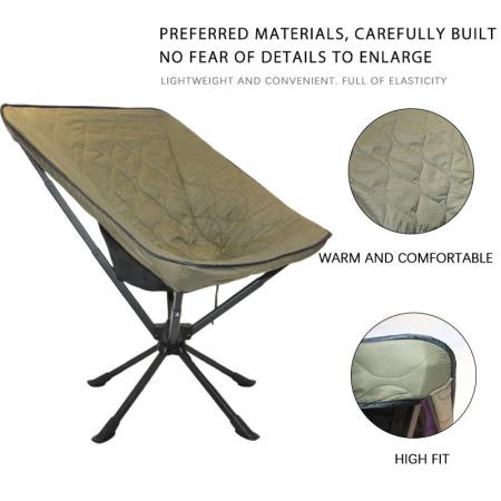 Housse de chaise de camping moderne et chaude pour l'hiver, douce et épaisse, écologique. 