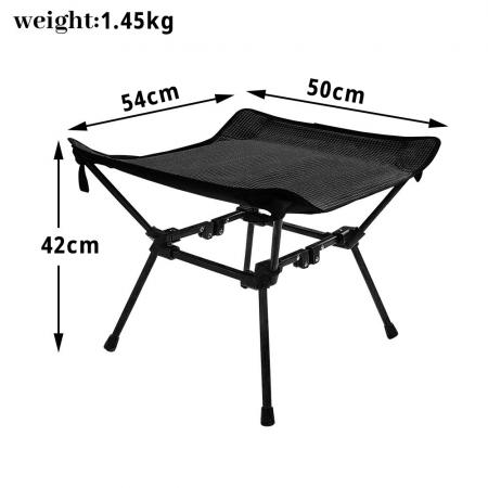 Banc de plage portable pliant en tissu Oxford, en alliage d'aluminium, facile à ranger, tabouret de camping. 