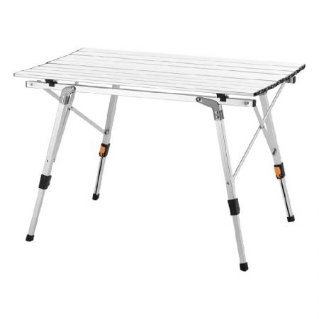 Table de camping en aluminium, portable, réglable, pliable et pliante, idéale pour les pique-niques et le camping en extérieur. 