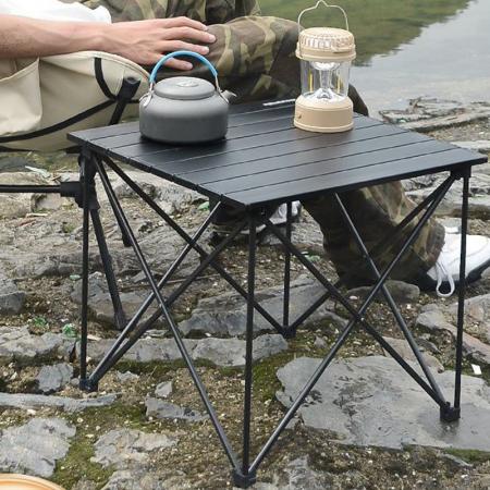 Table de camping pliante ultralégère avec sac de transport, table de camping portable