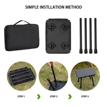 Tabouret de camping pliable ultraléger en métal aluminium pour la pêche et l'extérieur 