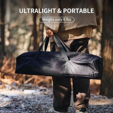 Table de camping pliante IGT Modern, légère et portable, en aluminium avec sac de transport. 
