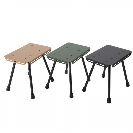 Tabouret de camping pliable ultraléger en métal aluminium pour la pêche et l'extérieur 