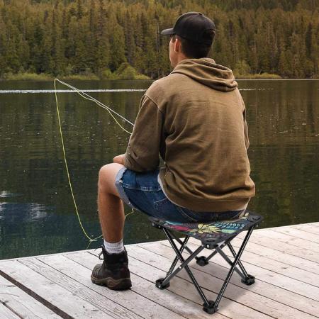 Tabouret pliant portable à main, design moderne, pour camping, pique-nique, voyage, plage, stand extérieur
