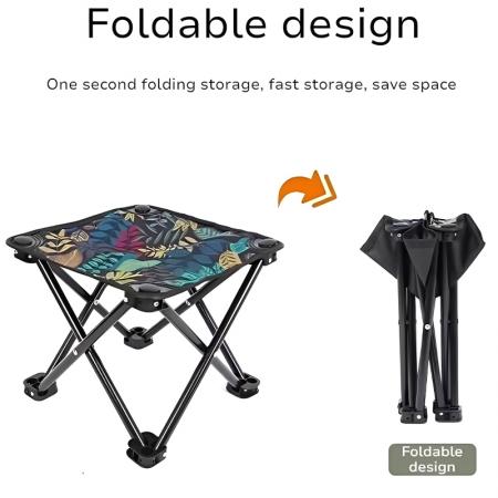 Tabouret pliant portable à main, design moderne, pour camping, pique-nique, voyage, plage, stand extérieur