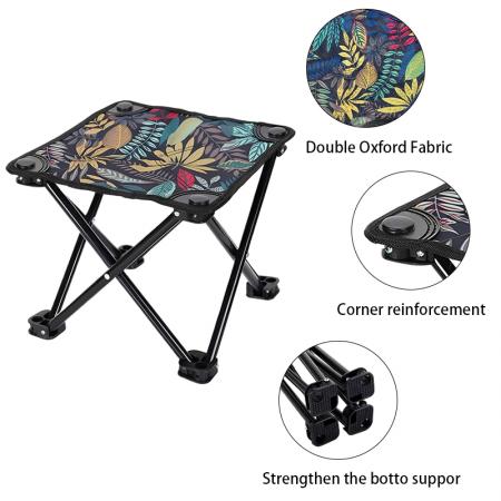 Tabouret pliant portable à main, design moderne, pour camping, pique-nique, voyage, plage, stand extérieur