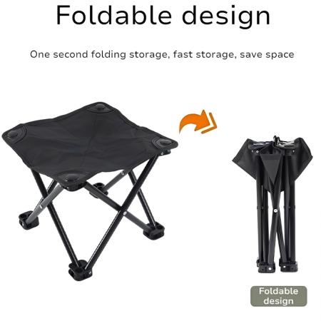 Tabouret pliant sac à main personnalisé pour extérieur, chaise pliante portable de camping, petit Mazars 