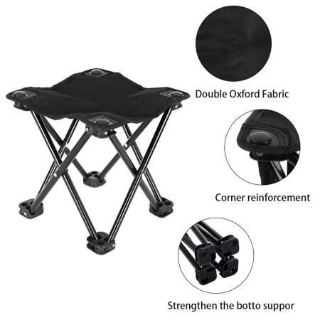 Tabouret pliant sac à main personnalisé pour extérieur, chaise pliante portable de camping, petit Mazars 