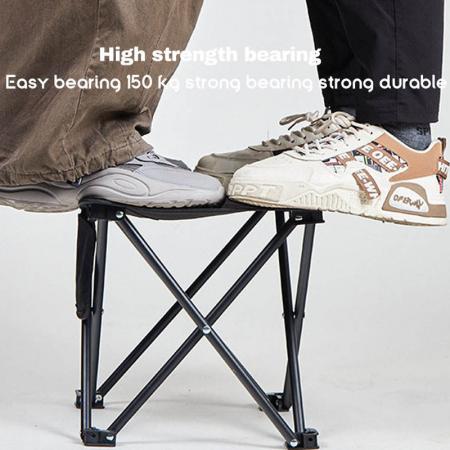 Tabouret pliant sac à main personnalisé pour extérieur, chaise pliante portable de camping, petit Mazars 