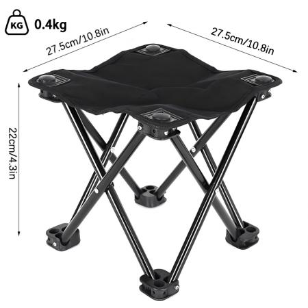 Tabouret pliant sac à main personnalisé pour extérieur, chaise pliante portable de camping, petit Mazars 