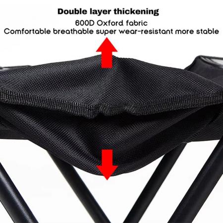 Tabouret pliant sac à main personnalisé pour extérieur, chaise pliante portable de camping, petit Mazars 