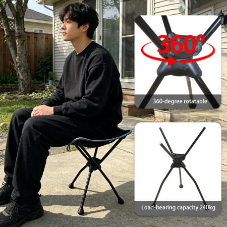 Chaises de camping ultralégères pour la randonnée avec sac à dos, légères, compactes et portables pour l’extérieur 