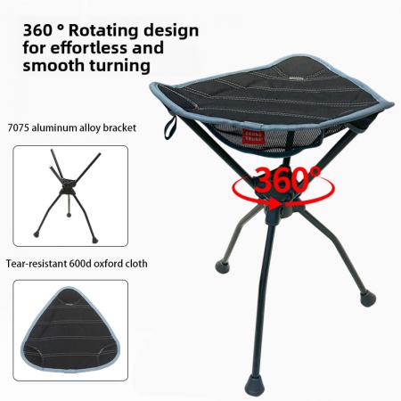 Chaises de camping ultralégères pour la randonnée avec sac à dos, légères, compactes et portables pour l’extérieur 