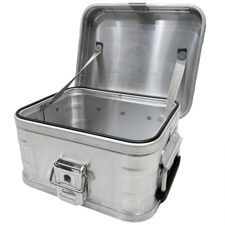 Boîte de rangement en aluminium robuste pour camping, étanche, anti-poussière, avec étui rigide de protection, boîte de rangement en métal 