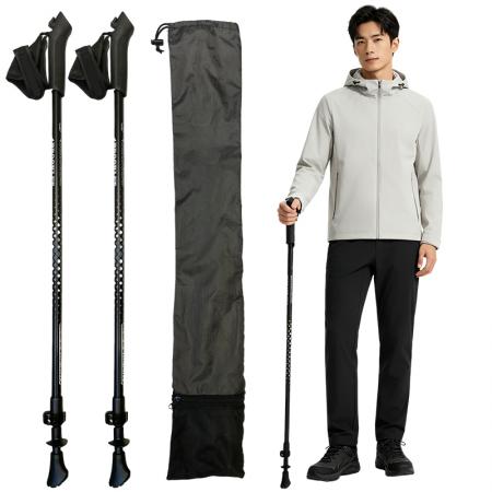 Randonnée Escalade Voyage en plein air Marche quotidienne pour seniors Bâton de marche pliable en alliage d'aluminium 7075 Bâton de trekking 