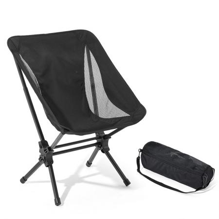 Chaise de camping pliante compacte en tissu Oxford et aluminium, portable, légère, à installation facile pour la randonnée 