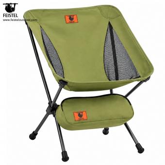 Chaise de camping pliante verte