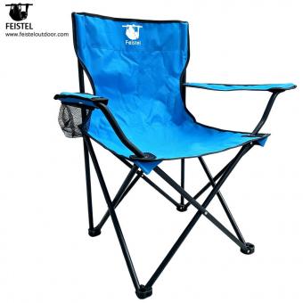 Chaise de camping d'extérieur pliante avec accoudoir
