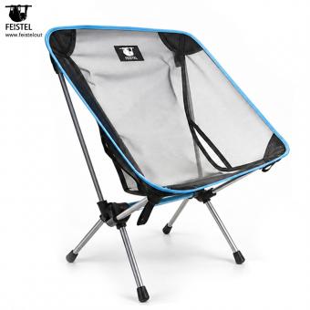 Chaise de camping à dossier en mesh