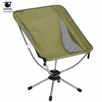 Chaise de camping pivotante pliante