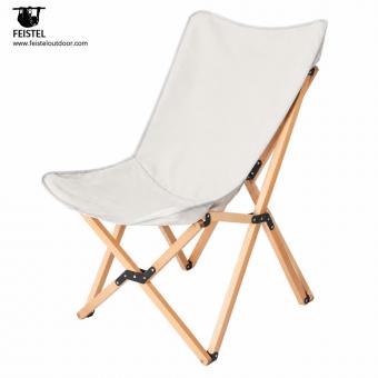 Chaise de camping pliante en bois