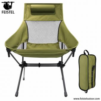 Chaise de camping d'extérieur élargie à barres parallèles
