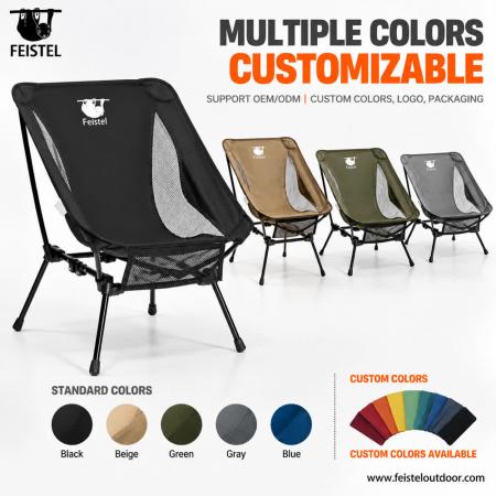 Chaise de randonnée pliante portative résistante légère pour l'extérieur 