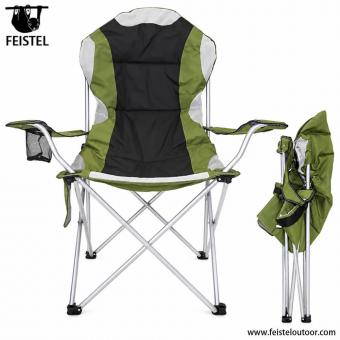 Chaise de camping pliante surdimensionnée avec accoudoirs