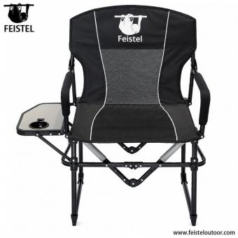 Chaise de camping pliante avec tablette latérale