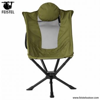 Chaise de camping pivotante à 360°