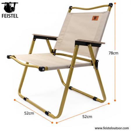 Chaise de camping de plage portable – Chaise pliante en acier au carbone et Oxford, capacité de 150 kg 
