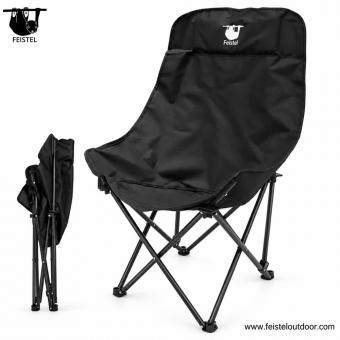 Fauteuil lune de camping grand format à dossier haut