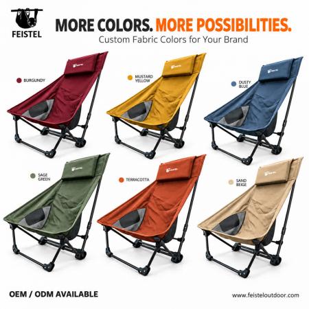 Fauteuil de camping inclinable à bascule XL | Aluminium 1,75 kg 150 kg | FEISTEL 