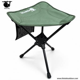 Tabouret de camping trépied pliable