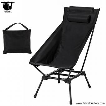Chaise pliante de camping à dossier haut en aluminium Oxford 600D
