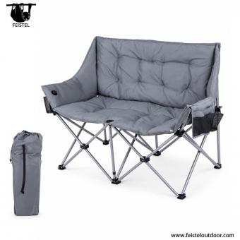 Chaise de camping double rembourrée