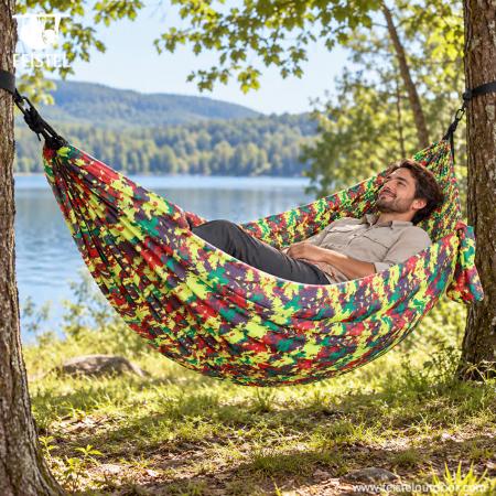 Feisetel extérieur nylon voyage jardin camping portable parachute hamac 