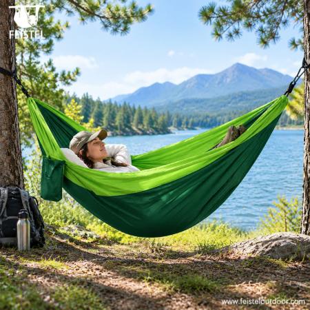 accessoires de camping hamac hamac simple portable pour l'extérieur 