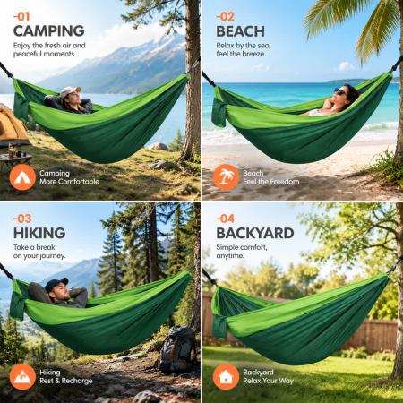 accessoires de camping hamac hamac simple portable pour l'extérieur 
