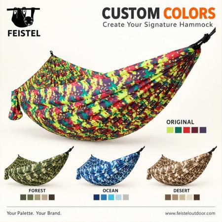 Feisetel extérieur nylon voyage jardin camping portable parachute hamac 
