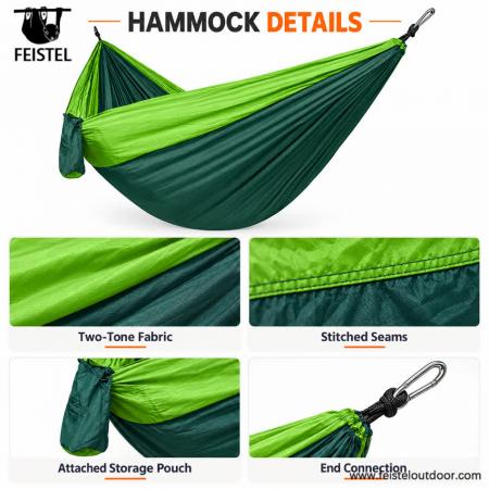 accessoires de camping hamac hamac simple portable pour l'extérieur 
