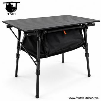 Table de camping enroulable en aluminium