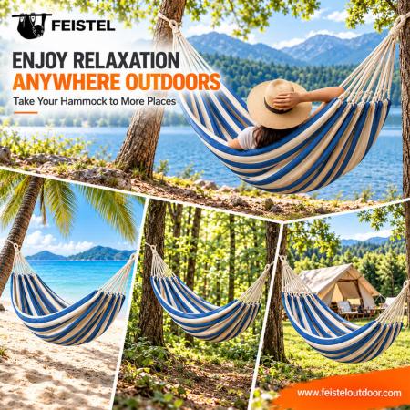 Feisetel nouveau design portable de haute qualité camping suspendu hamac extérieur 
