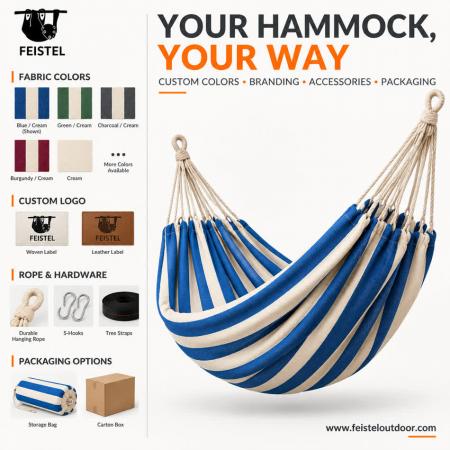 Feisetel nouveau design portable de haute qualité camping suspendu hamac extérieur 