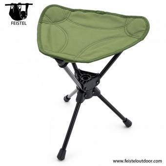 Tabouret de camping trépied pivotant léger