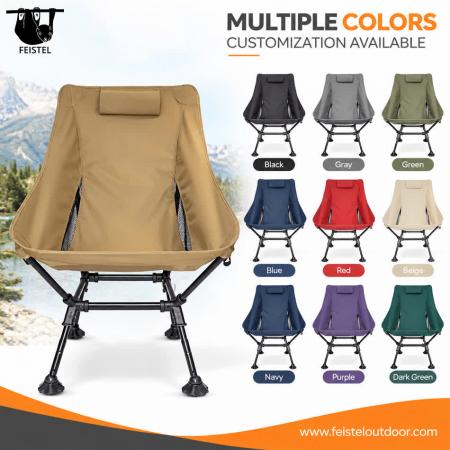 Chaise de Camping Pliante Surdimensionnée – Capacité de 150kg Fauteuil Lune Léger avec Cadre en Aluminium 7075, Filet en Polyester 600D et Sac de Transport 